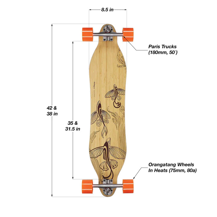 Skateboard Longboard Paris Trucks Paris V2 Longboard Trucks U2013 180mm, 50° Lenkwinkel (Raw, 2er Set) Achsen Für Longboard Achsen Longboard
