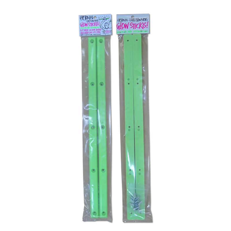 HEROIN SKATEBOARDS GLOW STICK SKATEBOARD RAILS