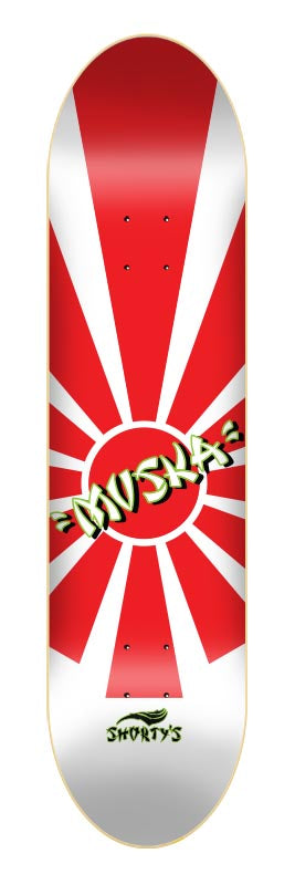 SHORTY'S MUSKA RISING SUN RE-ISSUE SKATEBOARD DECK