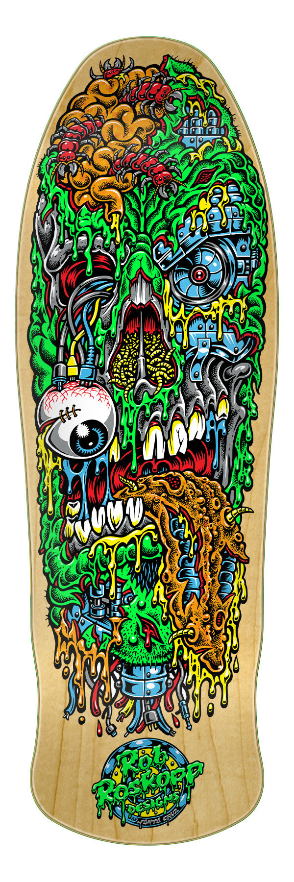 SANTA CRUZ ROB ROSKOPP FACE THREE REISSUE SKATEBOARD DECK