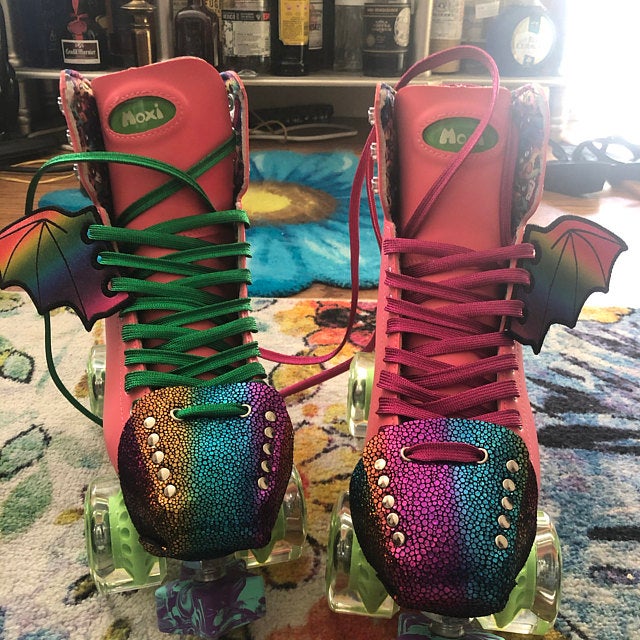 ROLLER STUFF METALLIC SUEDE TOE CAPS