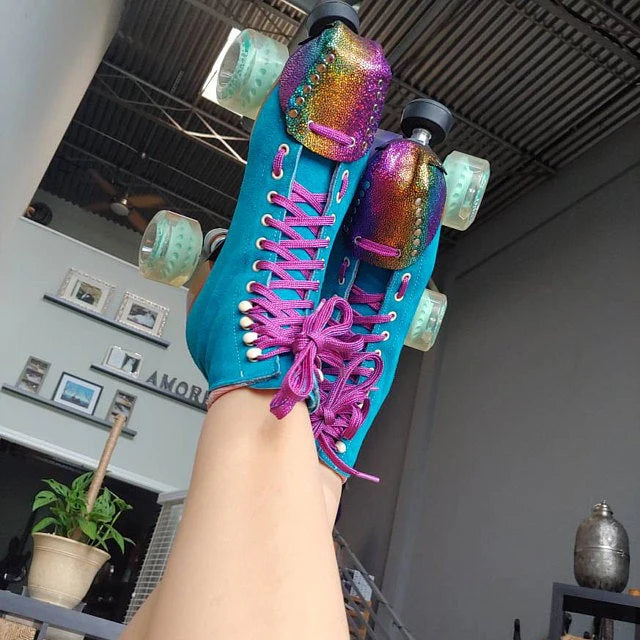 ROLLER STUFF METALLIC SUEDE TOE CAPS