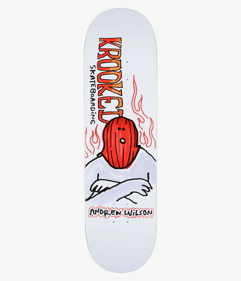 KROOKED FIRE MASK SKATEBOARD DECK