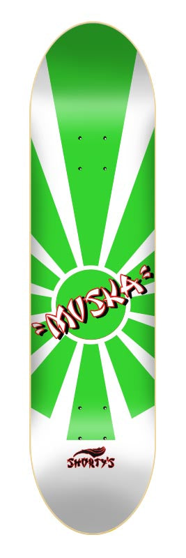 SHORTY'S MUSKA RISING SUN RE-ISSUE SKATEBOARD DECK