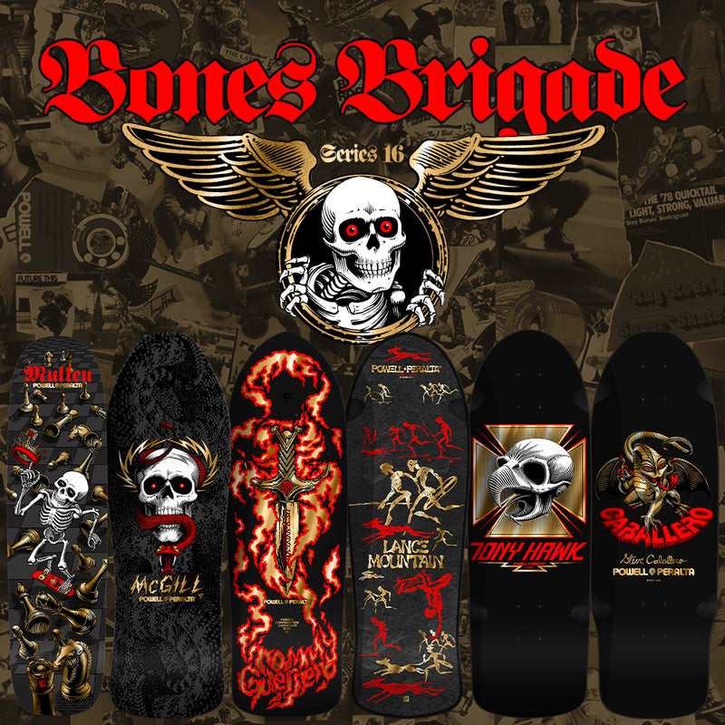 BONES BRIGADE SERIES 16 REISSUE SKATEBOARD DECKS-FULL SET
