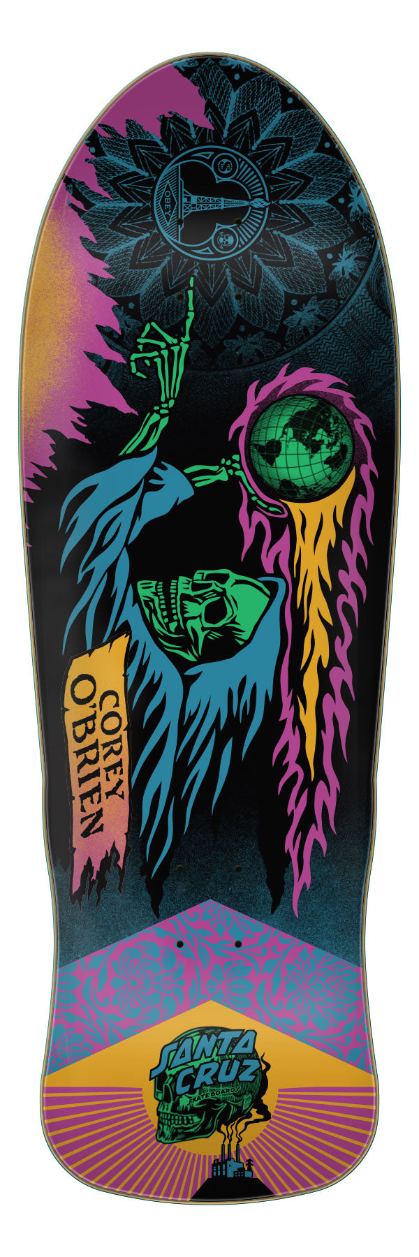 SANTA CRUZ COREY O' BRIEN REAPER BY FAIREY REISSUE SKATEBOARD DECK