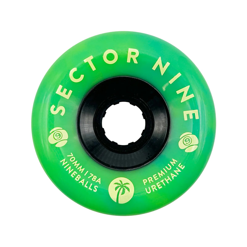 SECTOR 9 NINEBALL GREEN GOBLN WHEELS