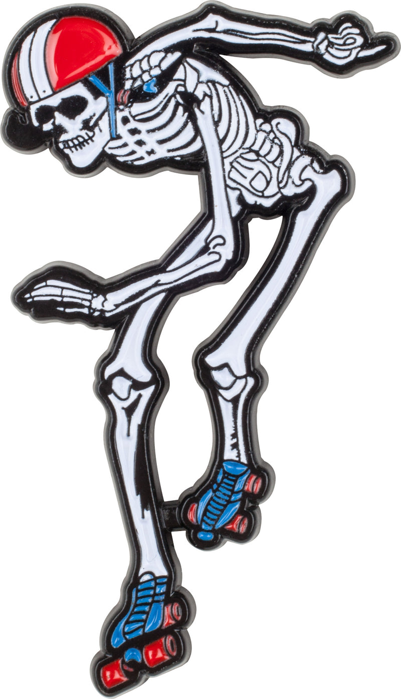 ROLLERBONES DERBY SKELETON LAPEL PIN