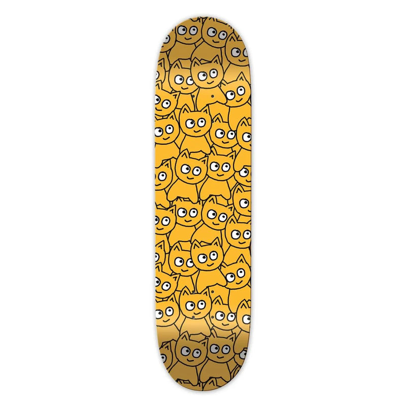 MEOW STICKER PILE SKATEBOARD DECK
