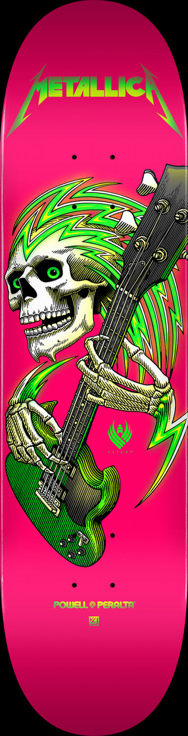 POWELL PERALTA METALLICA COLLAB FLIGHT SKATEBOARD DECK