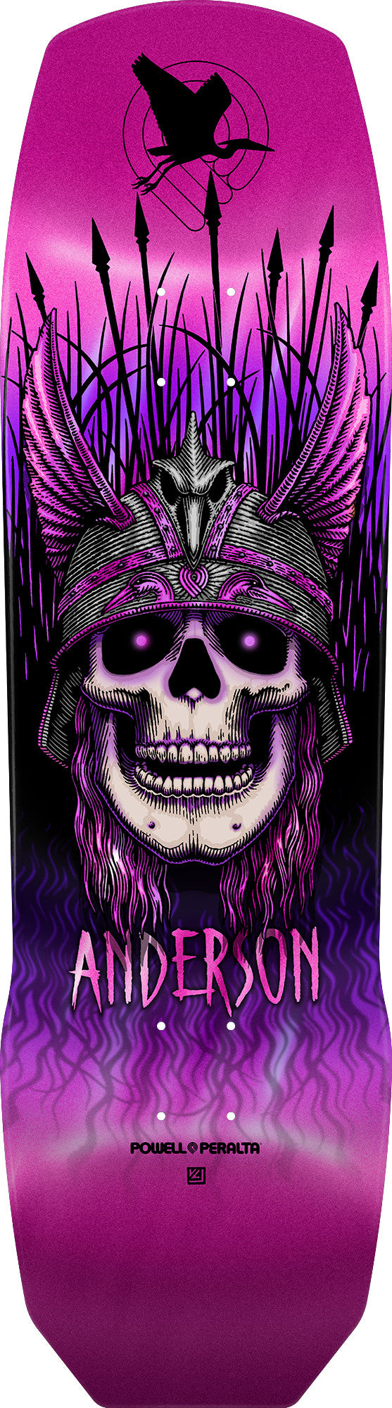 POWELL PERALTA PRO 7-PLY MAPLE SKATEBOARD DECK PINK FOIL