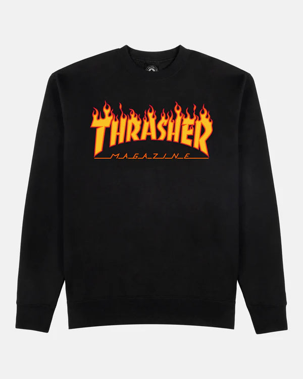 THRASHER FLAME CREWNECK