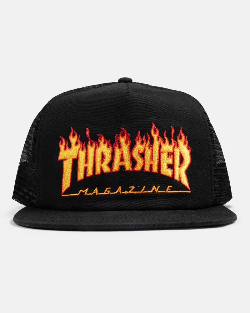 THRASHER FLAME TRUCKER HAT