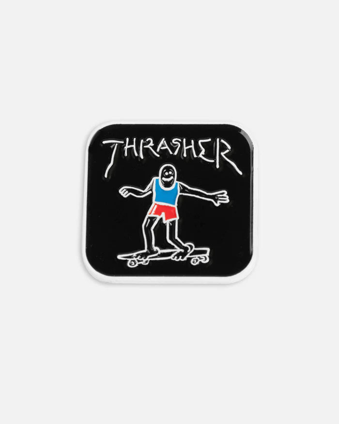 THRASHER GONZ LOGO LAPEL PIN