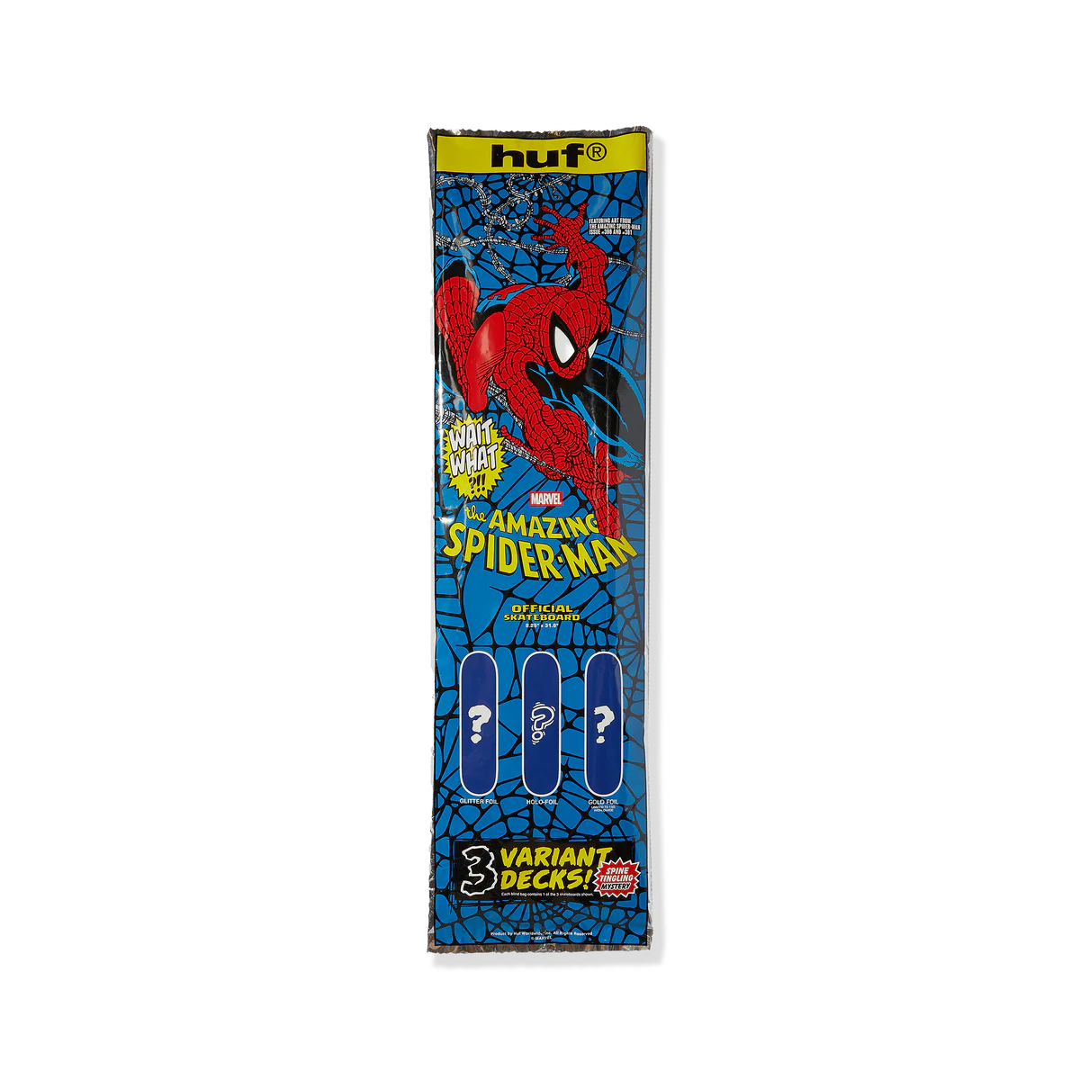 HUF X SPIDER-MAN ISSUE 300 BLIND BAG SKATEBOARD DECK — Modern