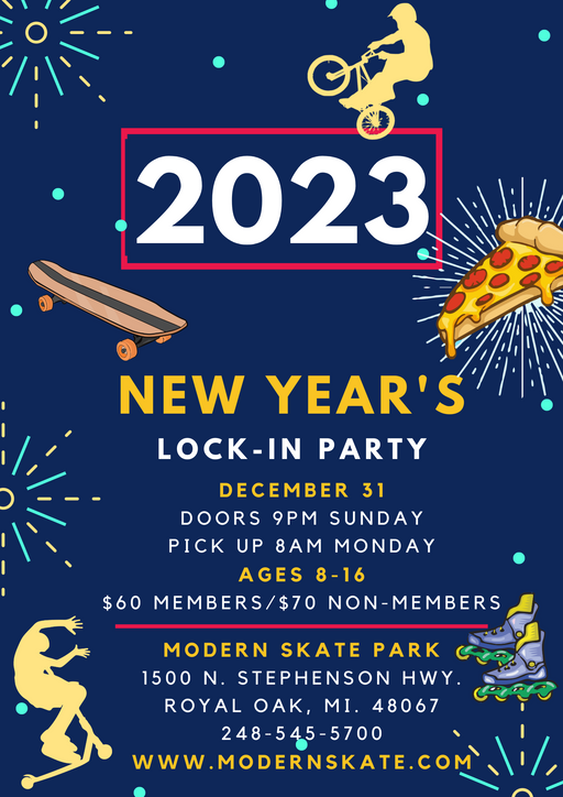 NEW YEAR'S EVE LOCK-IN 2023