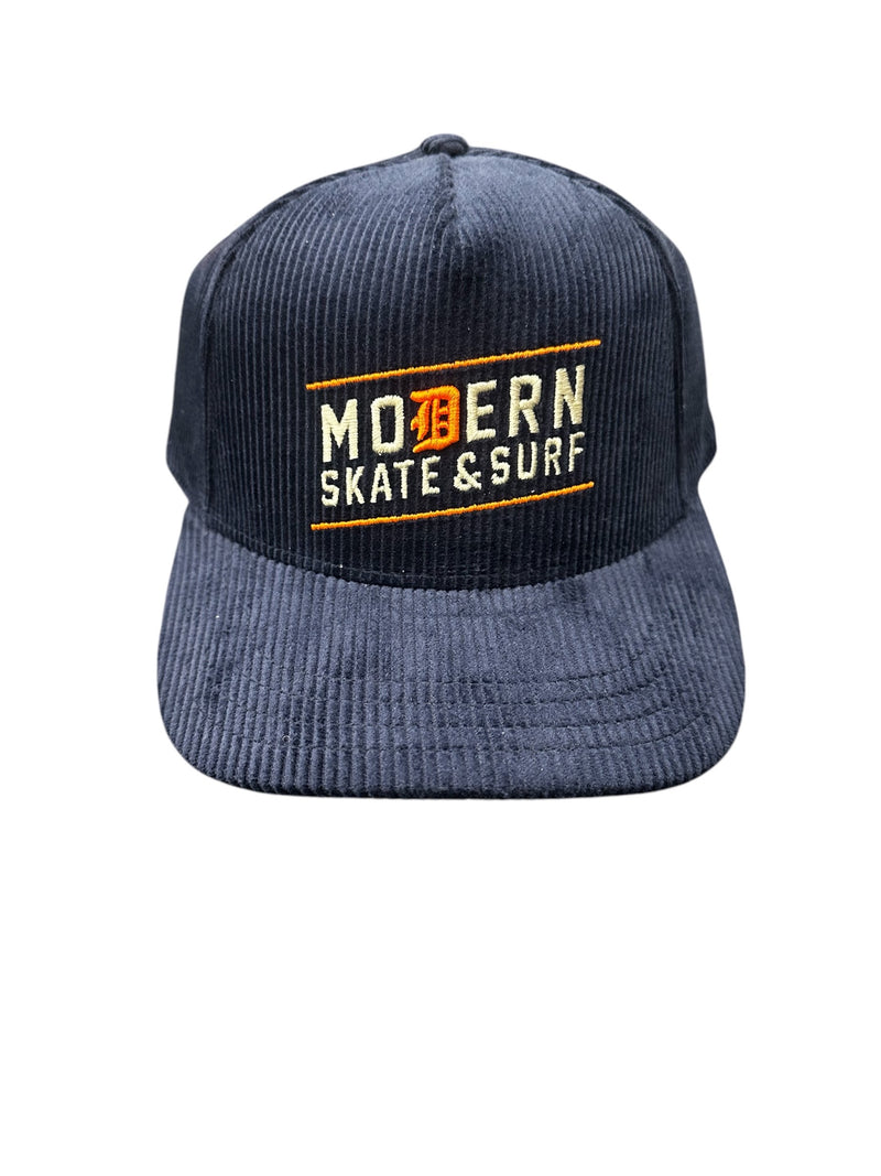 MODERN SKATE & SURF OG SKATESHOP CORDUROY SNAPBACK HAT
