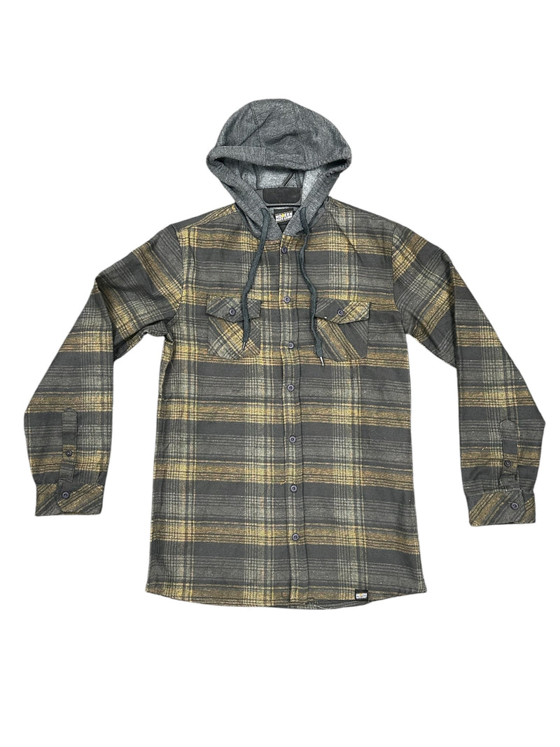 MODERN SKATE & SURF HOODED FLANNEL