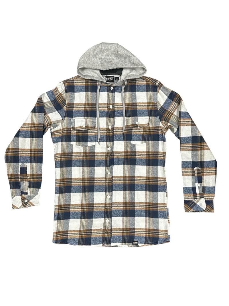 MODERN SKATE & SURF HOODED FLANNEL