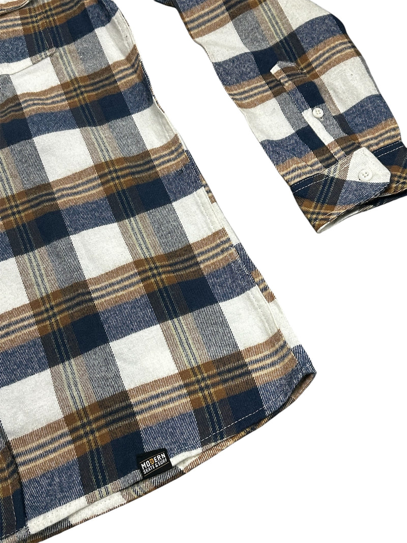 MODERN SKATE & SURF HOODED FLANNEL