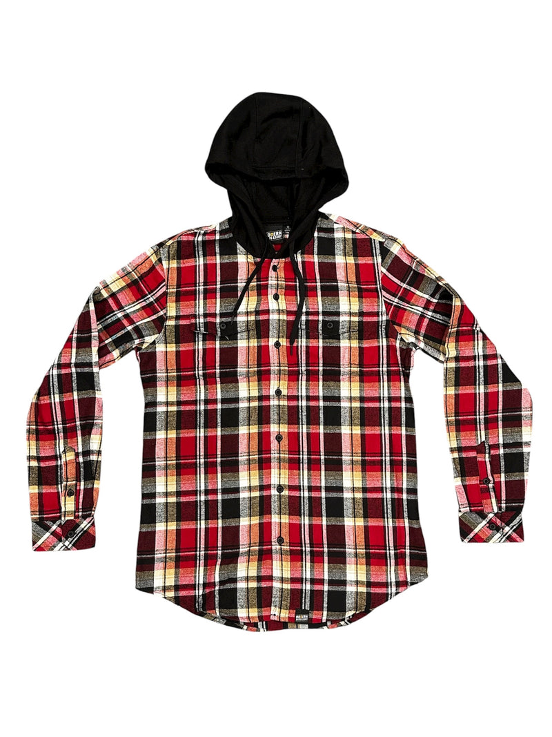 MODERN SKATE & SURF HOODED FLANNEL