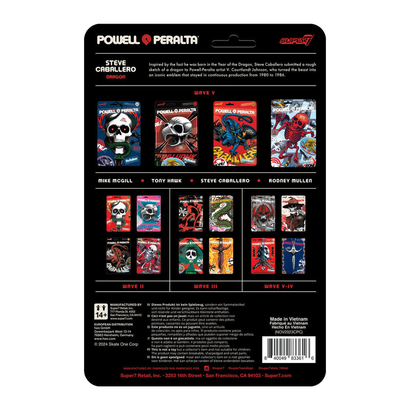 SUPER7 POWELL PERALTA WAVE 5 REACTION FIGURES