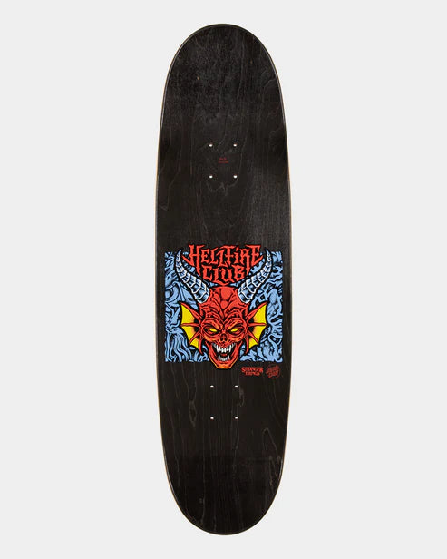 SANTA CRUZ STRANGER THINGS HELLFIRE CLUB FLAMES DECK