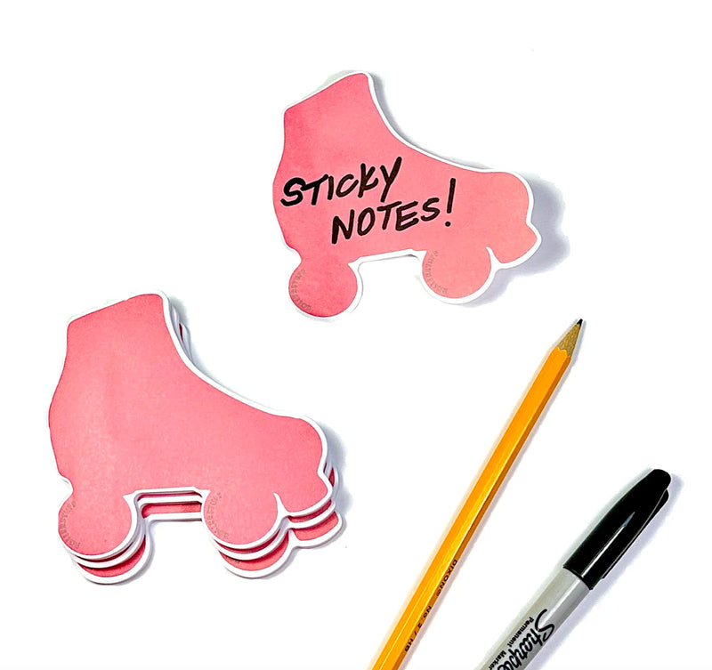 ROLLER SKATE STICKY NOTE PAD