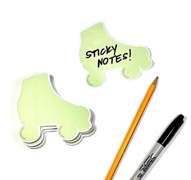 ROLLER SKATE STICKY NOTE PAD