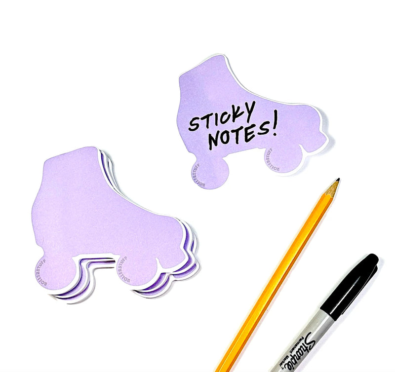 ROLLER SKATE STICKY NOTE PAD