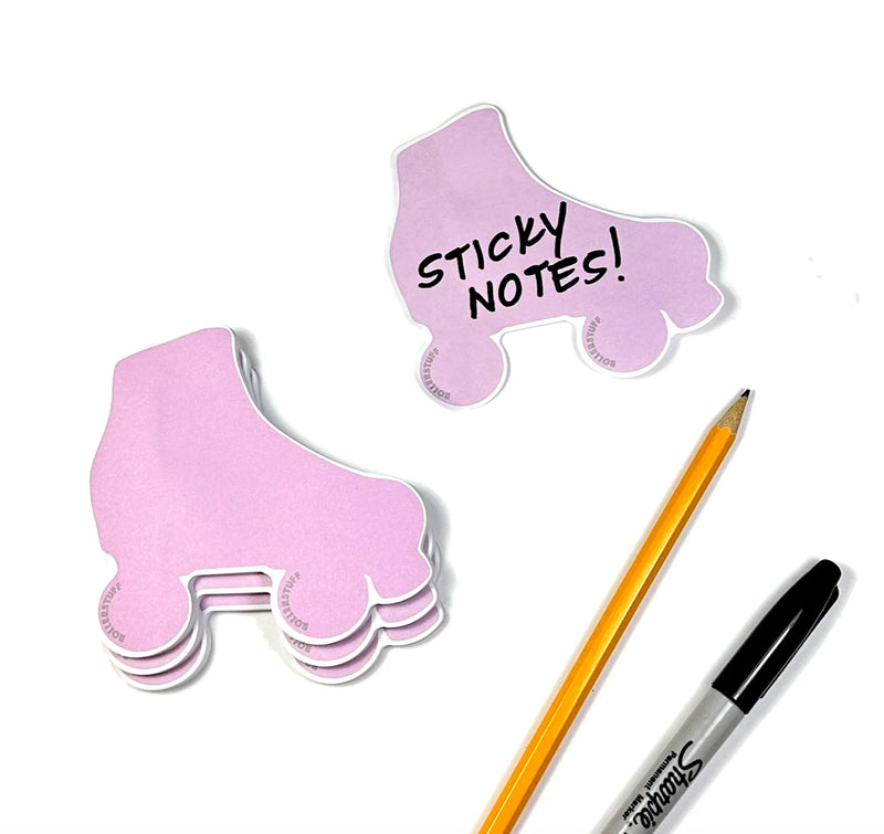 ROLLER SKATE STICKY NOTE PAD