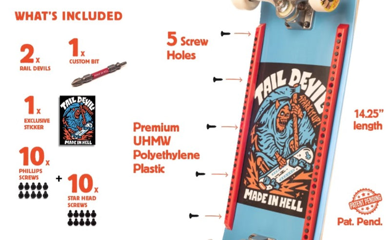 TAIL DEVIL-RAIL DEVILS BLACK