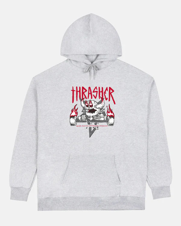 THRASHER X TOY MACHINE MONSTER-GRAM HOODIE