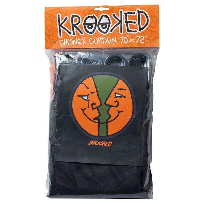 KROOKED SKATEBOARDS MOONSMILE SHOWER CURTAIN