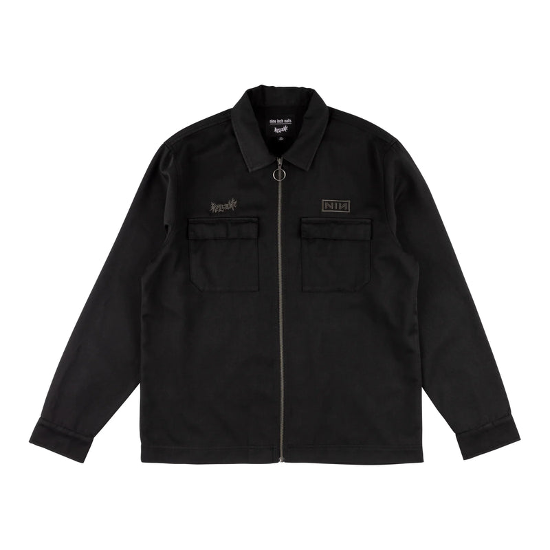 WELCOME SKATEBOARDS RUINER TWILL ZIP LS MENS SHIRT