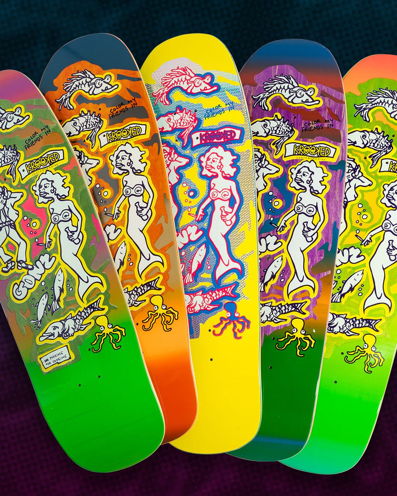 KROOKED COLOR MY FRIEND LTD. SSD SKATEBOARD DECK