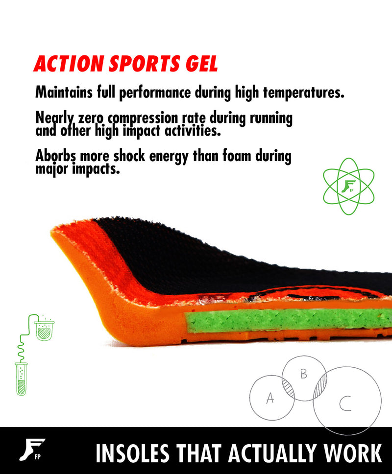 FOOTPRINT KINGFOAM ACTION SPORTS GEL IMPACT INSOLE