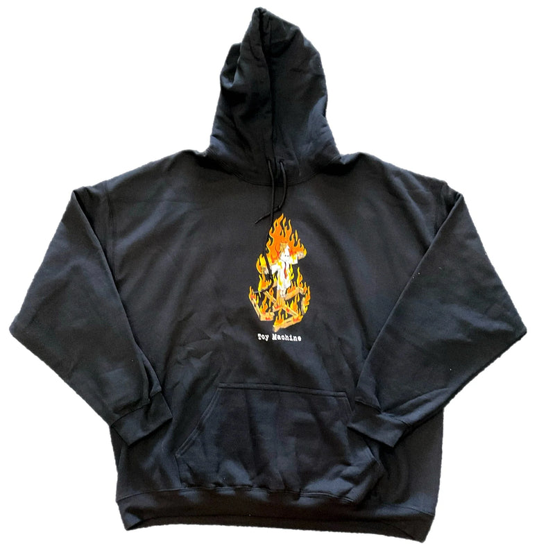 TOY MACHINE CHARRED CROSS HOODIE