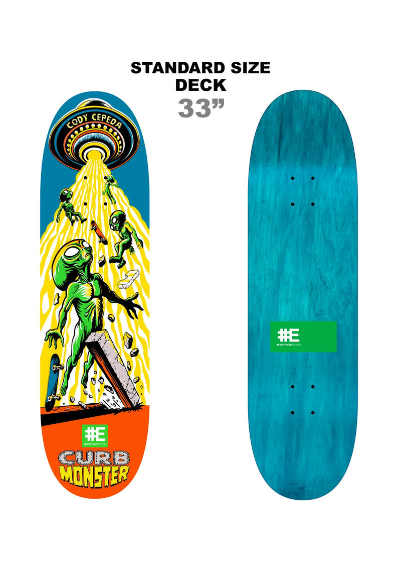 EVERYONE SKATES CURB MONSTER STANDARD SIZE DECK