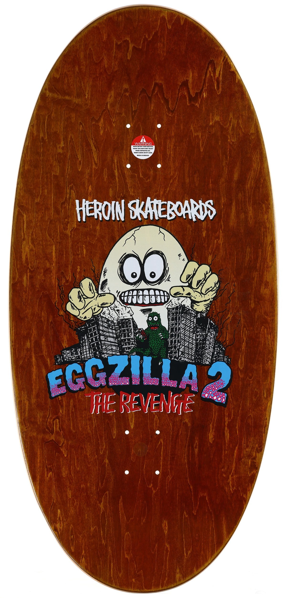 HEROIN SKATEBOARDS EGGZILLA 2 DECK — Modern Skate & Surf