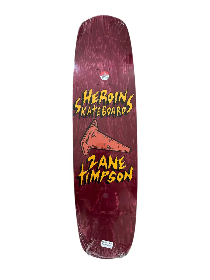 HEROIN SKATEBOARDS ZT DUDE SYM DOUBLE SHOVEL DECK