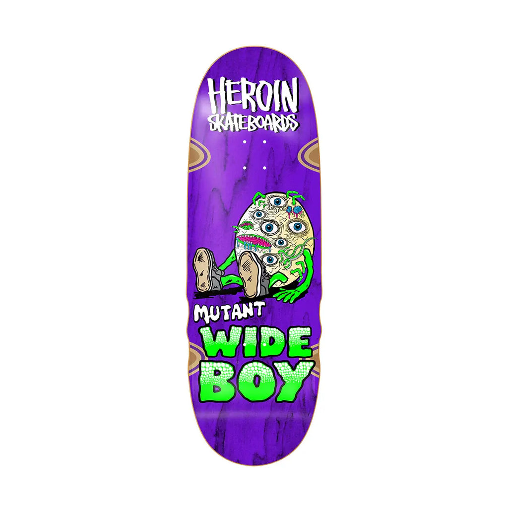 HEROIN SKATEBOARDS MUTANT WIDE BOY DECK — Modern Skate & Surf
