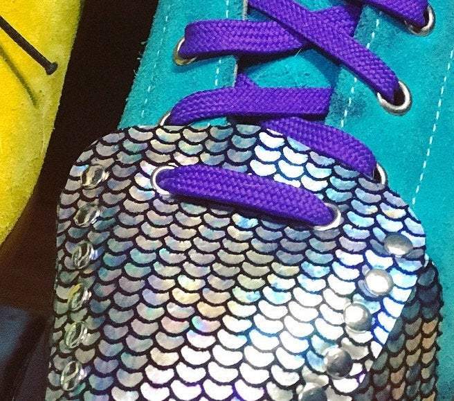 ROLLER STUFF METALLIC SUEDE TOE CAPS