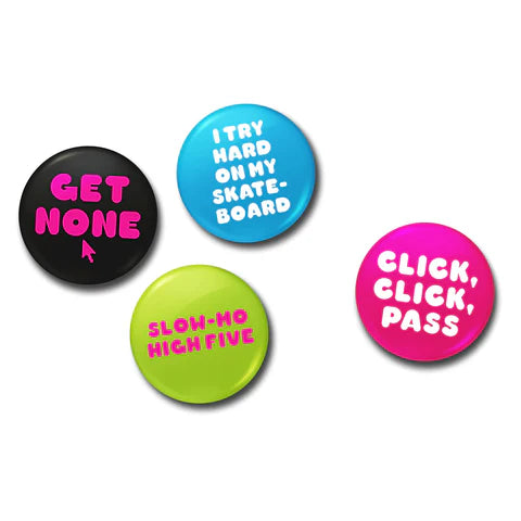 CRAILTAP MOTTOS BUTTONS(4-PACK)