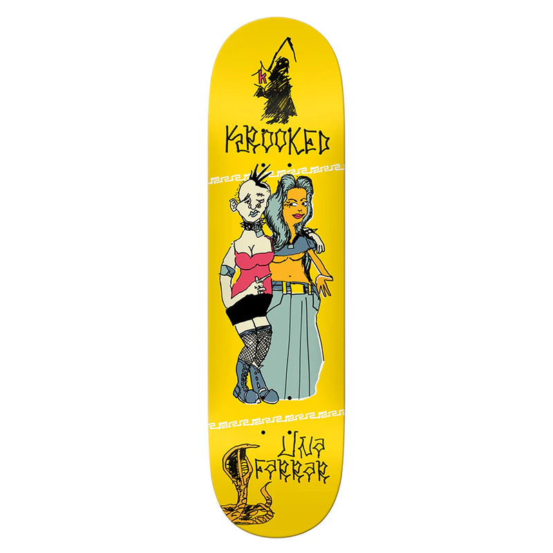KROOKED PUNX TRUE FIT SKATEBOARD DECK