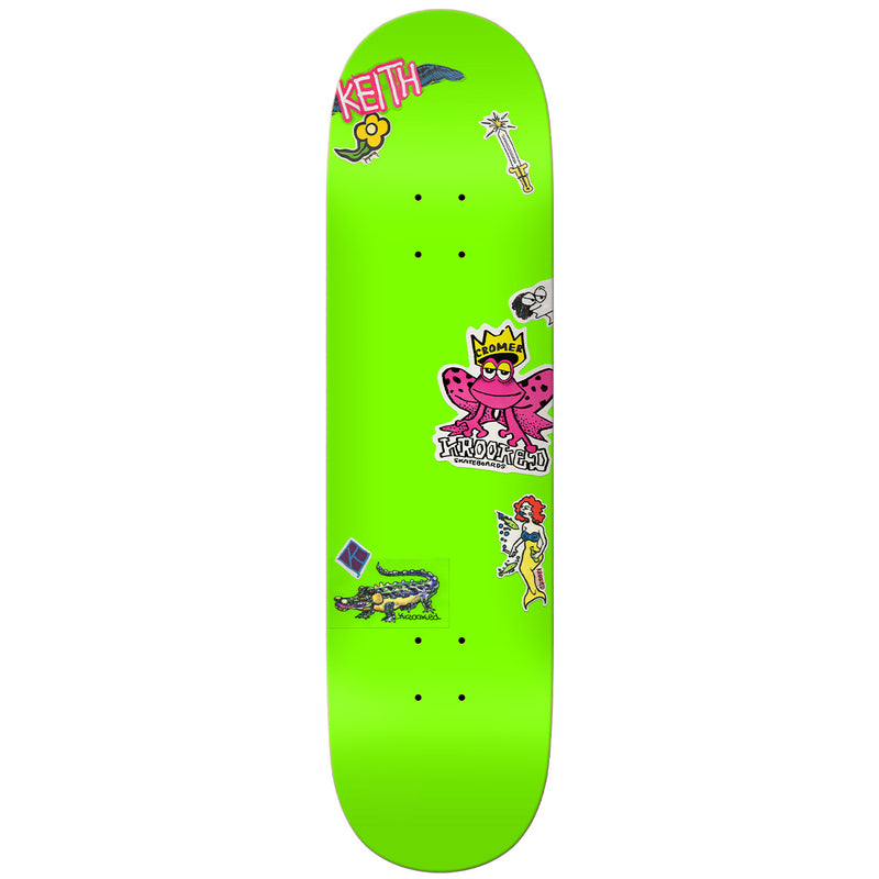 KROOKED NEON STICKER SKATEBOARD DECK