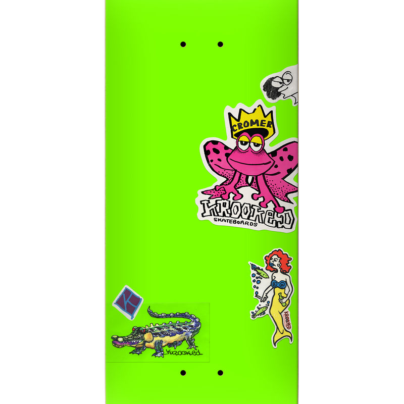 KROOKED NEON STICKER SKATEBOARD DECK