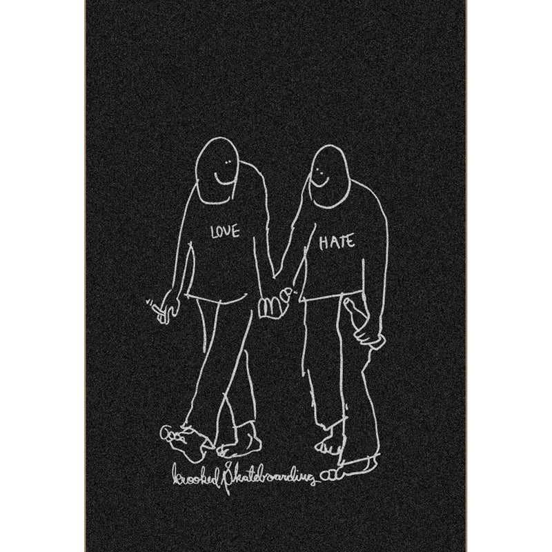 KROOKED LOVE HATE GRIP TAPE SHEET