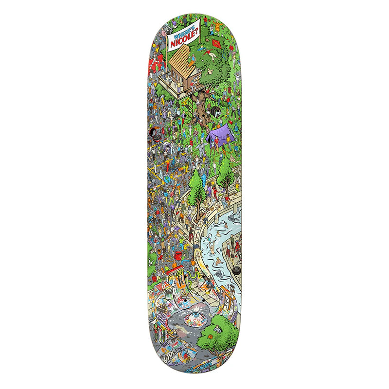 REAL WHERE'S NICOLE SKATEBOARD DECK