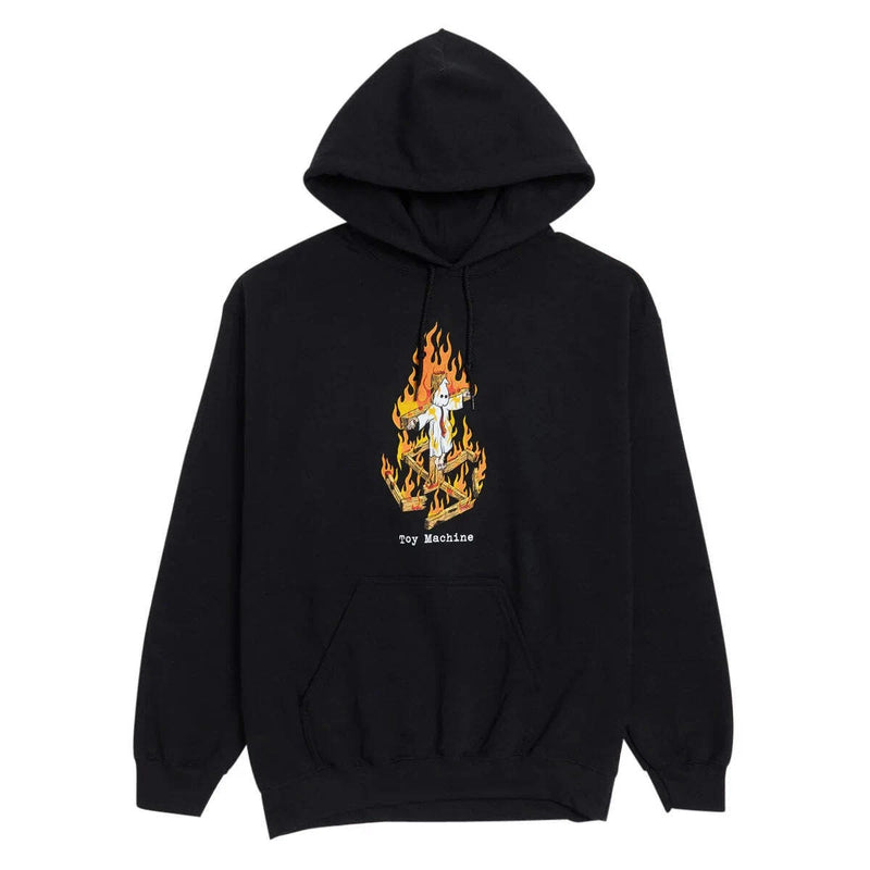 TOY MACHINE CHARRED CROSS HOODIE